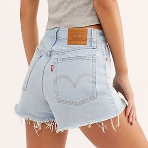 Levis High Rise Wedgie Shorts
